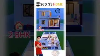 26 by 35 feet house plans 🏠 #erarman #deephouse #home #house #smallroom