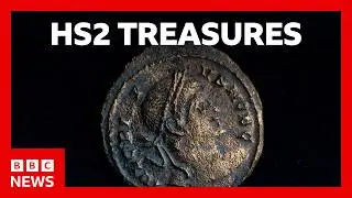 Treasures found on HS2 route stored in secret warehouse | BBC News
