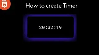 How to create a beautiful looking timer in HTML5
