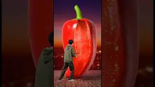 Giant Chili Pepper Swallowed Me Whole #shorts #funny #challenge