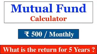 SIP Calculator Monthly 500 for 5 Years #finconcise #shorts