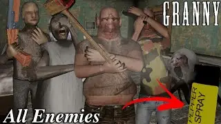 Using New Pepper Spray Vs Bob Buck Granny Grandpa and Angelene Spider in New Update