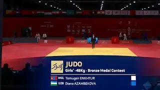 🥉-48Kg Bronze Medal Match | 🇲🇳 Temugen ENKHTUR vs 🇺🇿 Diana AZAMBEKOVA | 3rd Asian Youth Games 2025