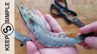 HOW TO CUT PRAWN/SHRIMP IN HALF USING SCCISOR | BASIC COOKING  SKILLS | 015