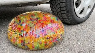 Experiment Car vs GIANT ORBEEZ WATER BALLOON | Crushing Crunchy & Soft Things by Car | 5