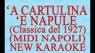 'A cartulina 'e Napule - Midi Napoli - New Karaoke - Antologia della canzone classica  napoletana