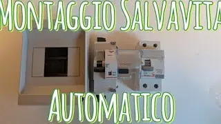 Installazione salvavita Automatico Stop e Go BTicino con differenziale puro classe F