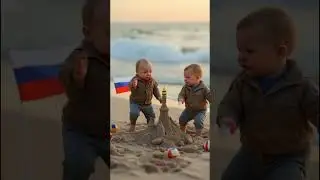 🌊👶 When World Politics Hits the Sandbox! 👶🌊  #aci #aciai #maternityshoot #madewithai #aireels