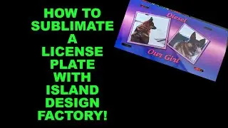 Sublimated License Plate