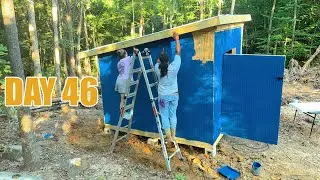 Бревенчатый забор своими руками с нуля + финишная покраска курятника | Homestead Life