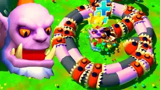 1 KILL + 121,000 SCORE WITH MAGNET TRICK !? Orcobra King - Snake Rivals