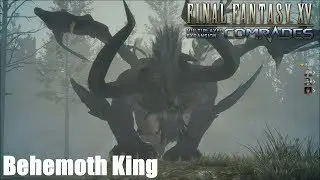 Final Fantasy XV Comtrades - Behemoth King Boss Fight (PS4 Multiplayer DLC)