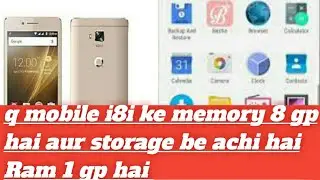 Q mobile i8i ke setting information // Zahid Prince