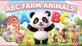 ABC for Kids 🐄🐔 | Learn A to Z Farm Animals | English Learning for Kids