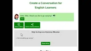 Help us build role-play scenarios for English learners.