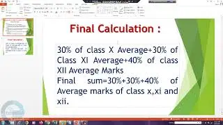 Class 12 Result Calculator| Excel formula for Result Card