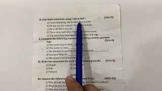 ICSE class 5/ English Literature 2nd term question paper 2024-25