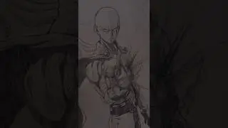 SAITAMA🔥 #anime #ytshorts #shorts #otaku #saitama #onepunchman #art #draw #sketching #artist #short