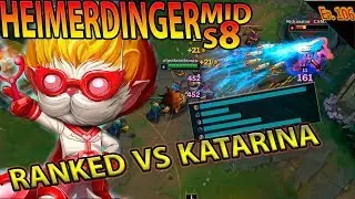 | HEIMERDINGER MID S8 | ESTOMPEANDO EL RANKED | CONTRA KATARINA  | GAMEPLAY ESPA&Ntilde;OL |