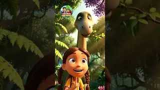 Лео и Миа встречают брахиозавра 🦕 | История про динозавров для детей #детскаяанимация #историипро...