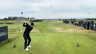 Matthew Jordan Slow Motion Golf Swing Tee Shot St Andrews 2024 Dunhill Links Day 4