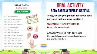 Oral Activity: Body Parts and Their Functions | General Knowledge for Kids | Zara Publications