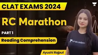 RC Marathon | Part 1 | English | CLAT 2024 | Ayushi Rajput