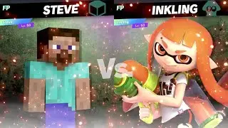 Super Smash Bros Ultimate Amiibo Fights &ndash; Request #25477 Steve vs Inkling