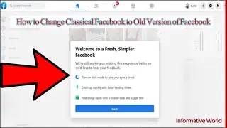How to Change New Classical Facebook to Old Version Facbook
