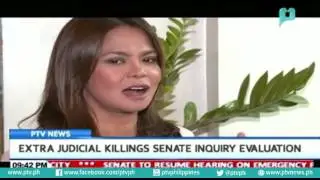 Extrajudicial killings senate inquiry evaluation
