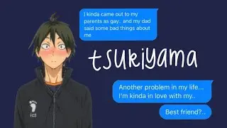 Smoking in the moonlight pt.1 || Haikyuu texting story [Tsukiyama]