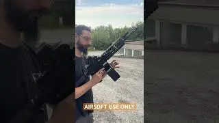 AIRSOFT CM16 LMG G&G - TITANO STORE CUSTOM -Fake Gun #shorts #airsoft #sports #games
