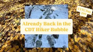 Уже вернулись в зону CDT Hiker Bubble