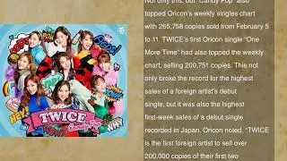 TWICE Tops Billboard Japan&rsquo;s Hot 100 Chart And Oricon&rsquo;s Weekly Singles Chart With &ldquo;Candy Pop&rdquo;