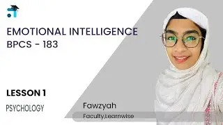 Lesson 1 (BLOCK I) | Emotional Intelligence | BPCS 183 | Kerala's #1 IGNOU Coaching Platform #ignou