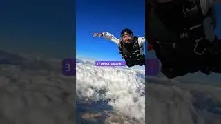 Best & Cheapest Skydiving in India #shorts #travel #skydiving #dubailife #dubai #ambey #deesa