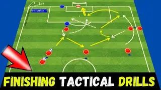 ✅Soccer Tactical Finishing Drills  / 2 Variation