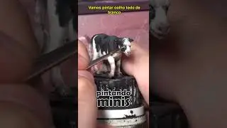 Customizei a PIOR MINIATURA 😨 Vaca de pl&aacute;stico estilo realista