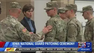 Governor Reynolds attends National Guard Patching Ceremony