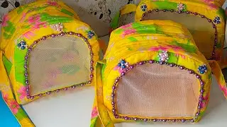 DIY Travel Bag for Laddu Gopal ji/Without Machine/Easy Carry Bag forBaby Krishna