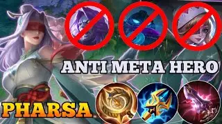 THIS HOW TO COUNTER CURRENT META HERO USING PHARSA | PHARSA BEST BUILD 2023 - MLBB