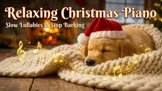 Relaxing Christmas Piano for Dogs 🎹 Slow Lullabies to Stop Barking