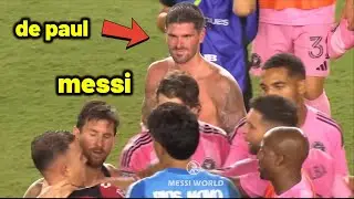 De Paul being Messi's bodyguard AGAIN 😭
