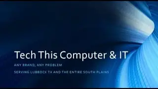 Lubbock Computer Repair