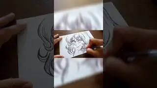 Drawing Face Girl #shorts #drawing