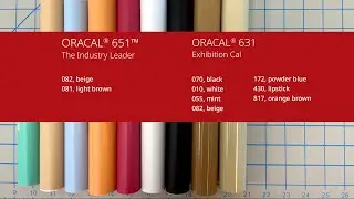 Acrylic Keychains Featuring ORACAL&reg; 651&trade; + ORACAL&reg; 631