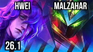 HWEI vs MALZAHAR (MID) | EUNE Master | 26.1