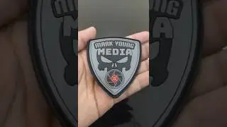 Mark Young media grey color patches #airsoft #paintballfit #embroideredaccessories #art #airsoftcqb