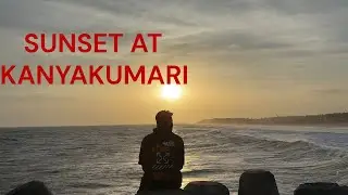 SUNSET AT THE LAST POINT OF INDIA (KANYAKUMARI)