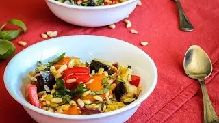 Roasted Vegetable Orzo Pasta Salad